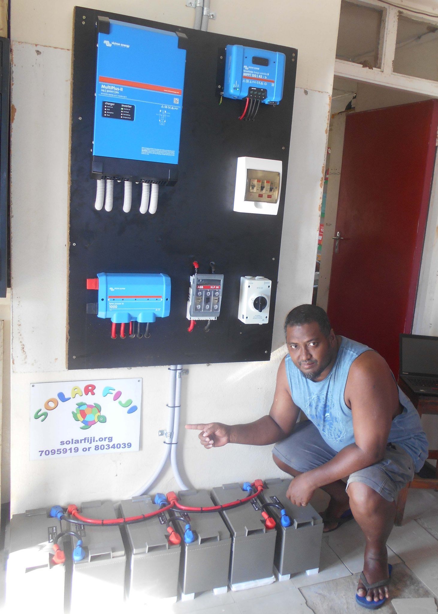 Commercial Victron Off Grid Solar System for Post Fiji Office in Rabi